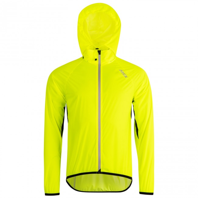 Ultralehká bunda s kapucí MEDARD neon žlutá
