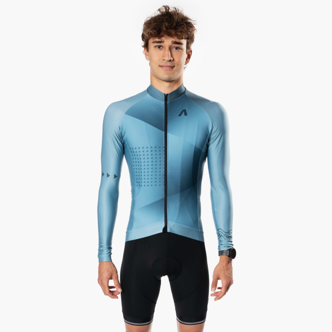 Cyklo dres s dlouhými rukávy ETAP mátový