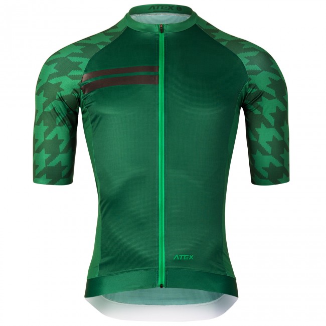 Cyklistický dres GRVL krátké rukávy zelený