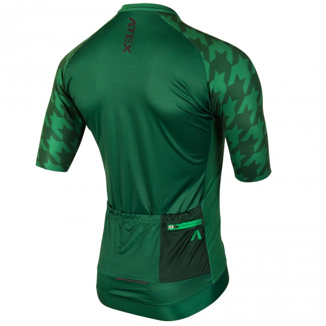 Cyklistický dres GRVL krátké rukávy zelený
