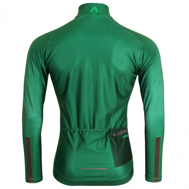 Cyklistický dres GRVL dlouhé rukávy zelený