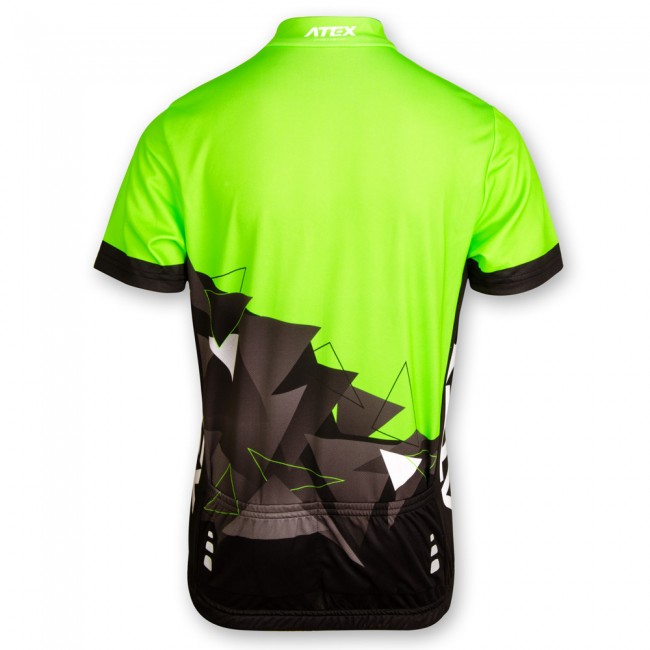 Cyklistický dres MIKA dětský zelený