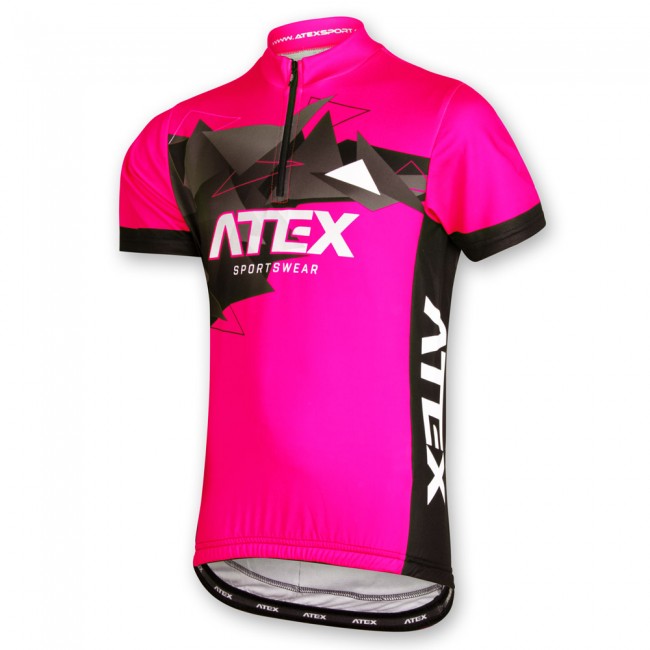 Cyklistický dres MIKA dětský růžový