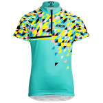 Dětský cyklo dres SATO tyrkysový